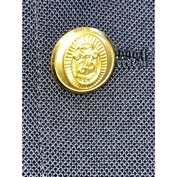 Vtg Brooks Brothers 346 Mens Blazer Jacket 39R Navy Wool Gold Buttons Half Lined - Picture 11 of 14